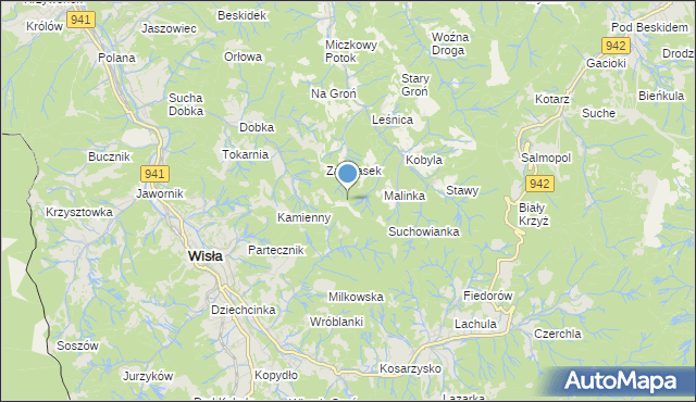 mapa Nowa Łąka, Nowa Łąka na mapie Targeo